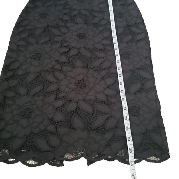 NWT Bebe black floral lace pencil skirt - Picture 9 of 11